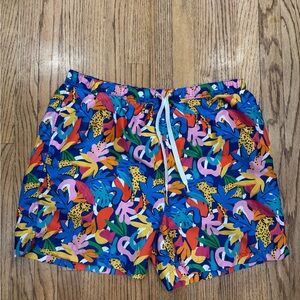 Men’s Mott50 Multicolor Tropical Print Swim Shorts XL